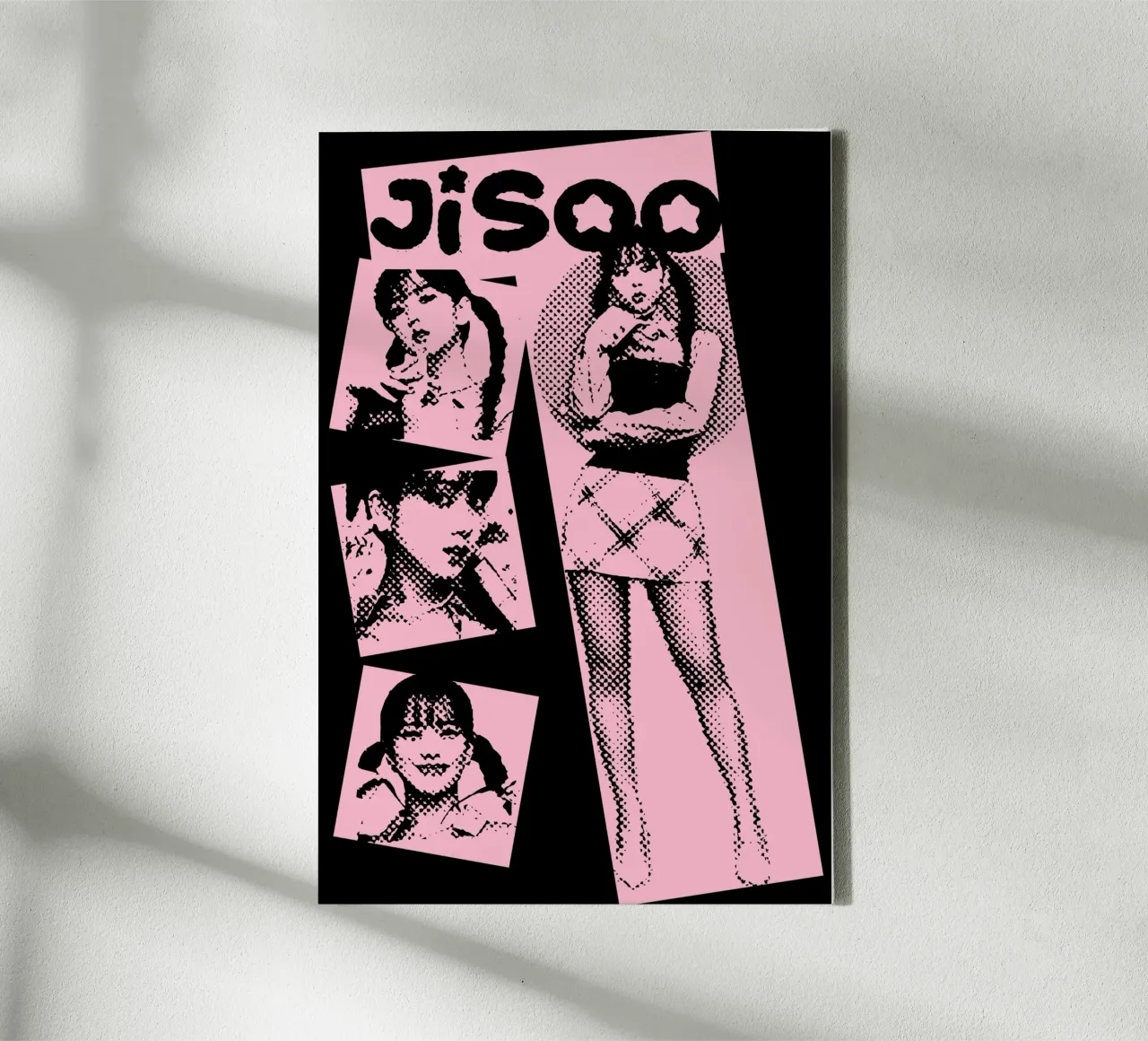 Jisso Halftone K-pop tela con Cornice a cassetta da igoshdesigns