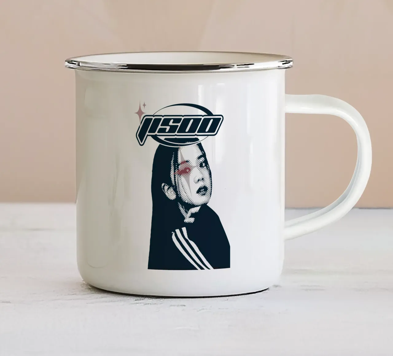 Jisso Y2k Ballo Blackpink tazza in smalto da igoshdesigns