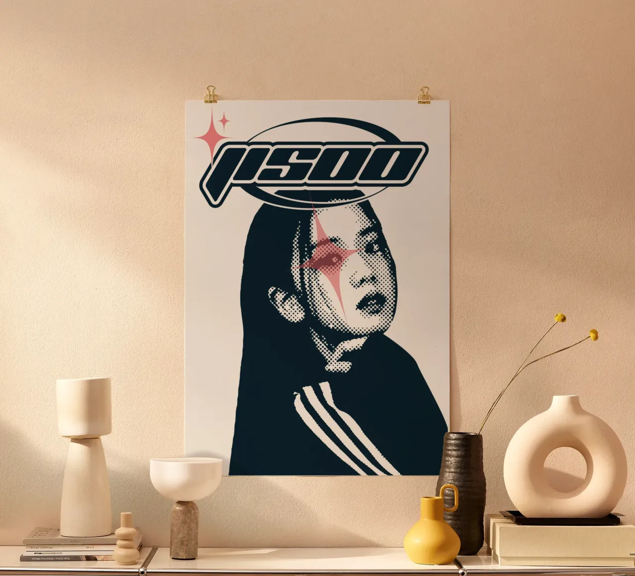 Jisso Y2k Ballo Blackpink poster con telaio in alluminio da igoshdesigns