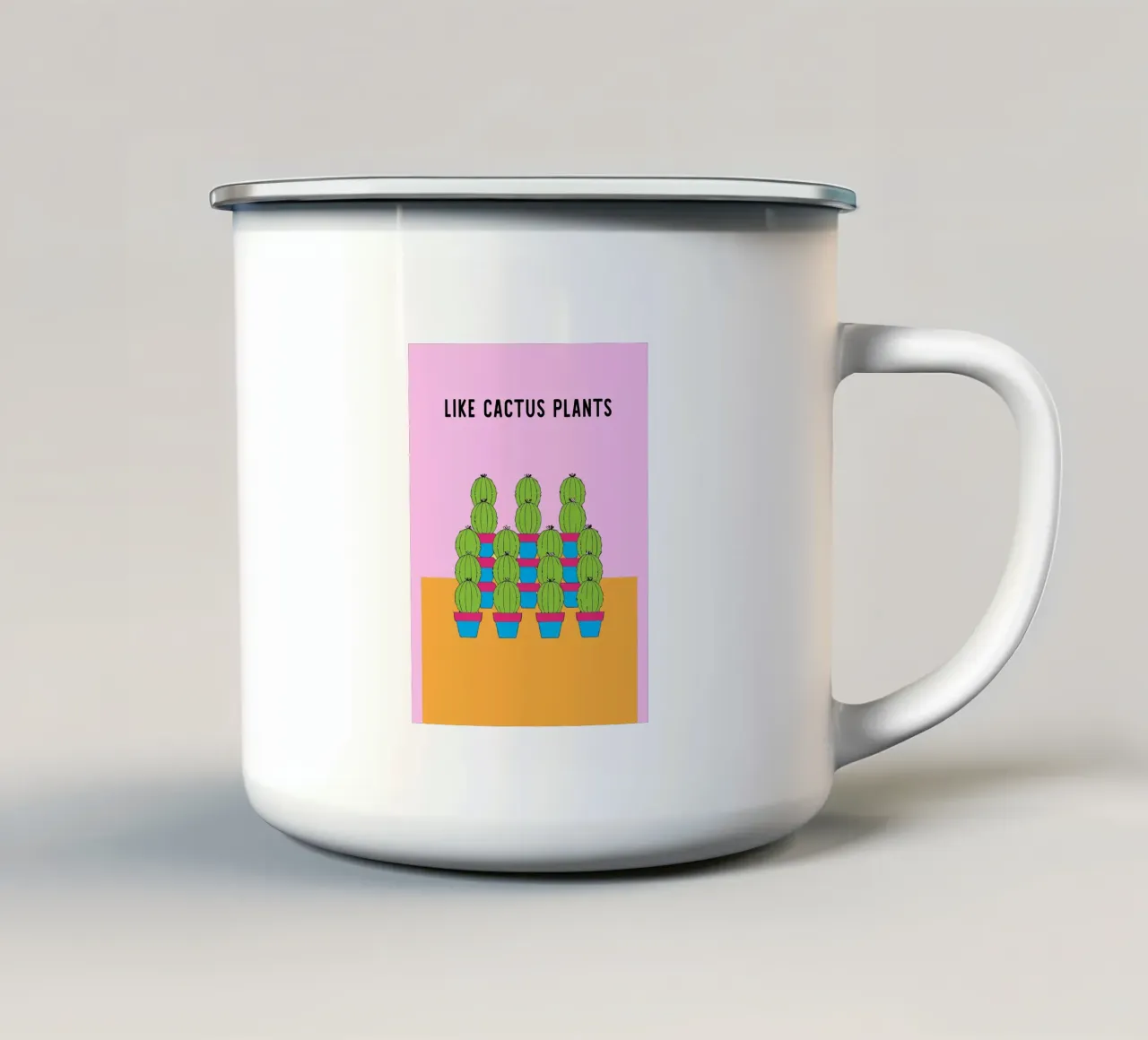 Mi piace il cactus tazza in smalto da OUR SHOP