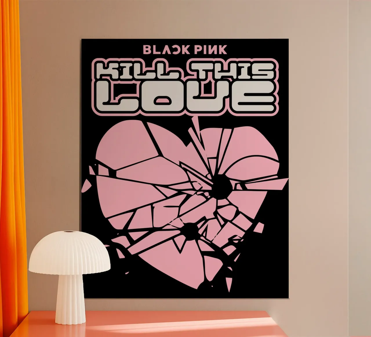 Blackpink - Uccidere questo amore K-pop poster con telaio in legno da mannys_artt