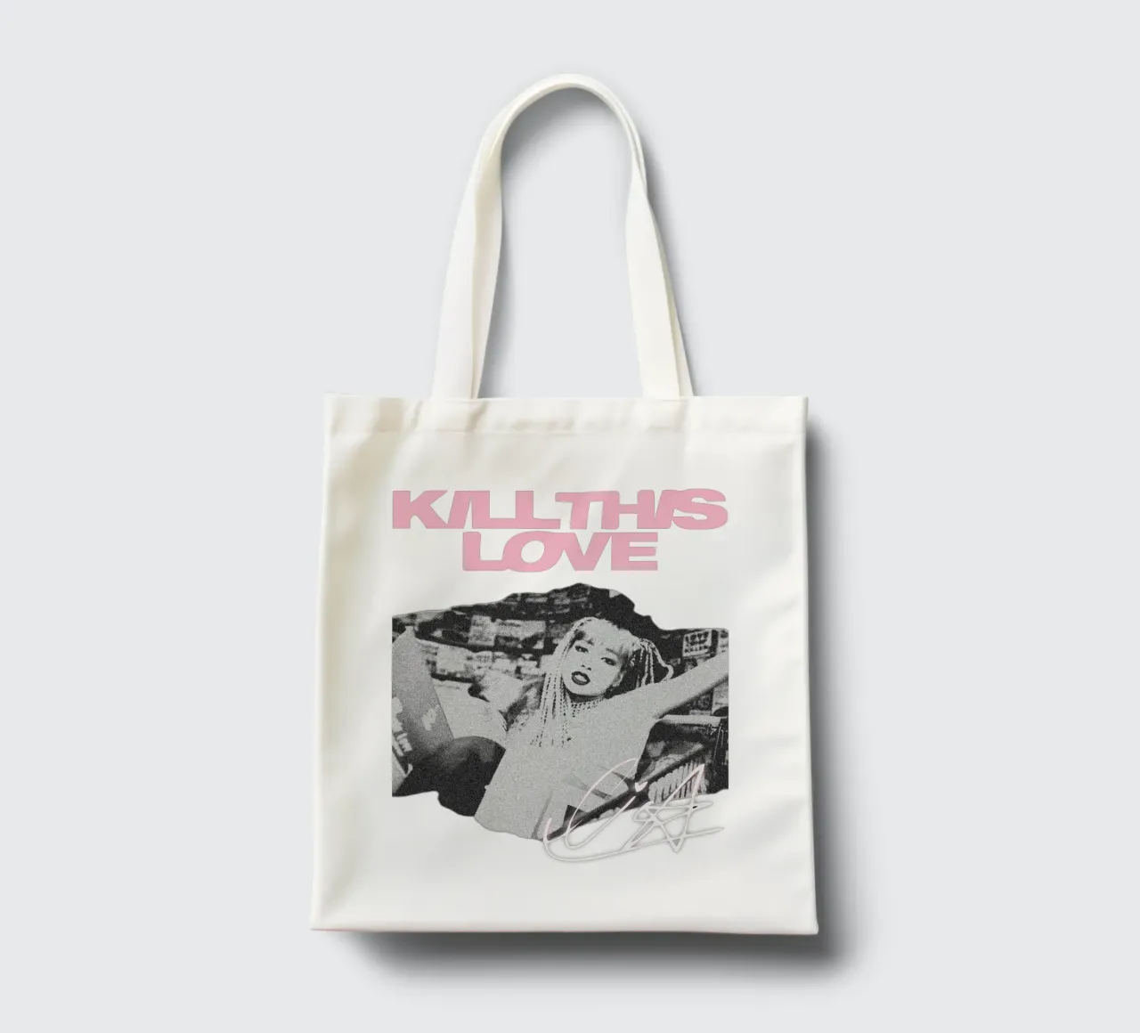 Uccidere questo amore Lisa K-pop borsa in juta da mannys_artt