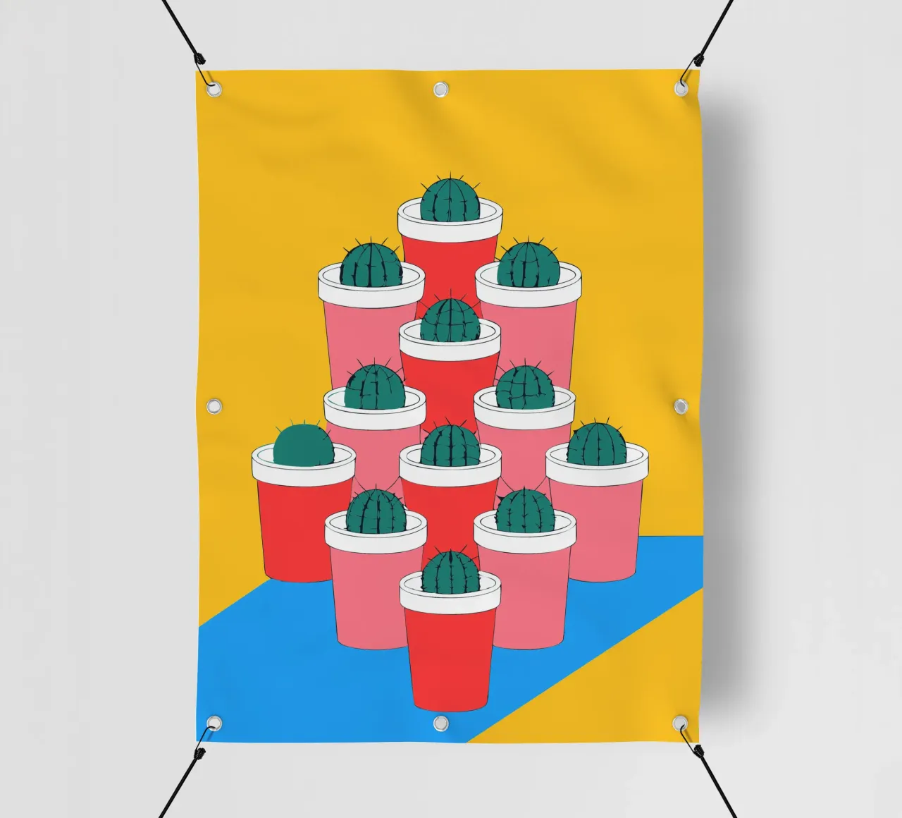 Composizione di vasi di cactus telo in pvc da OUR SHOP