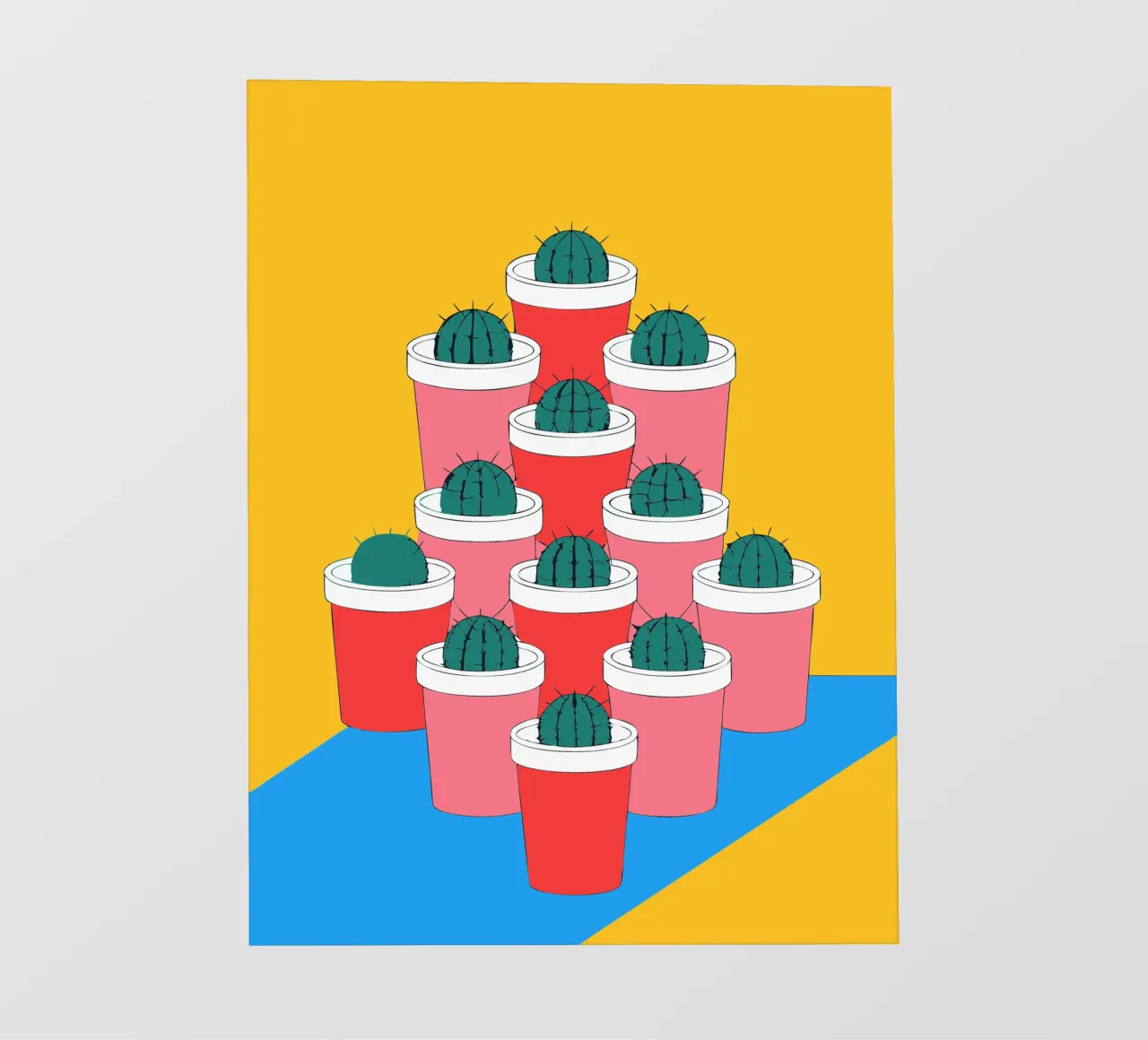 Composizione di vasi di cactus telo in pvc da OUR SHOP