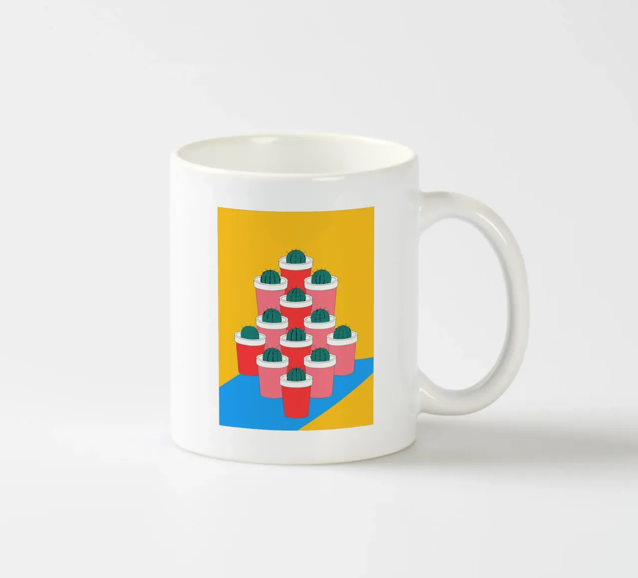 Composizione di vasi di cactus tazza in ceramica da OUR SHOP