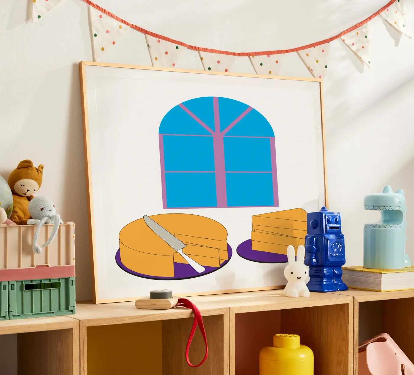 Sponge Cake poster van OUR SHOP