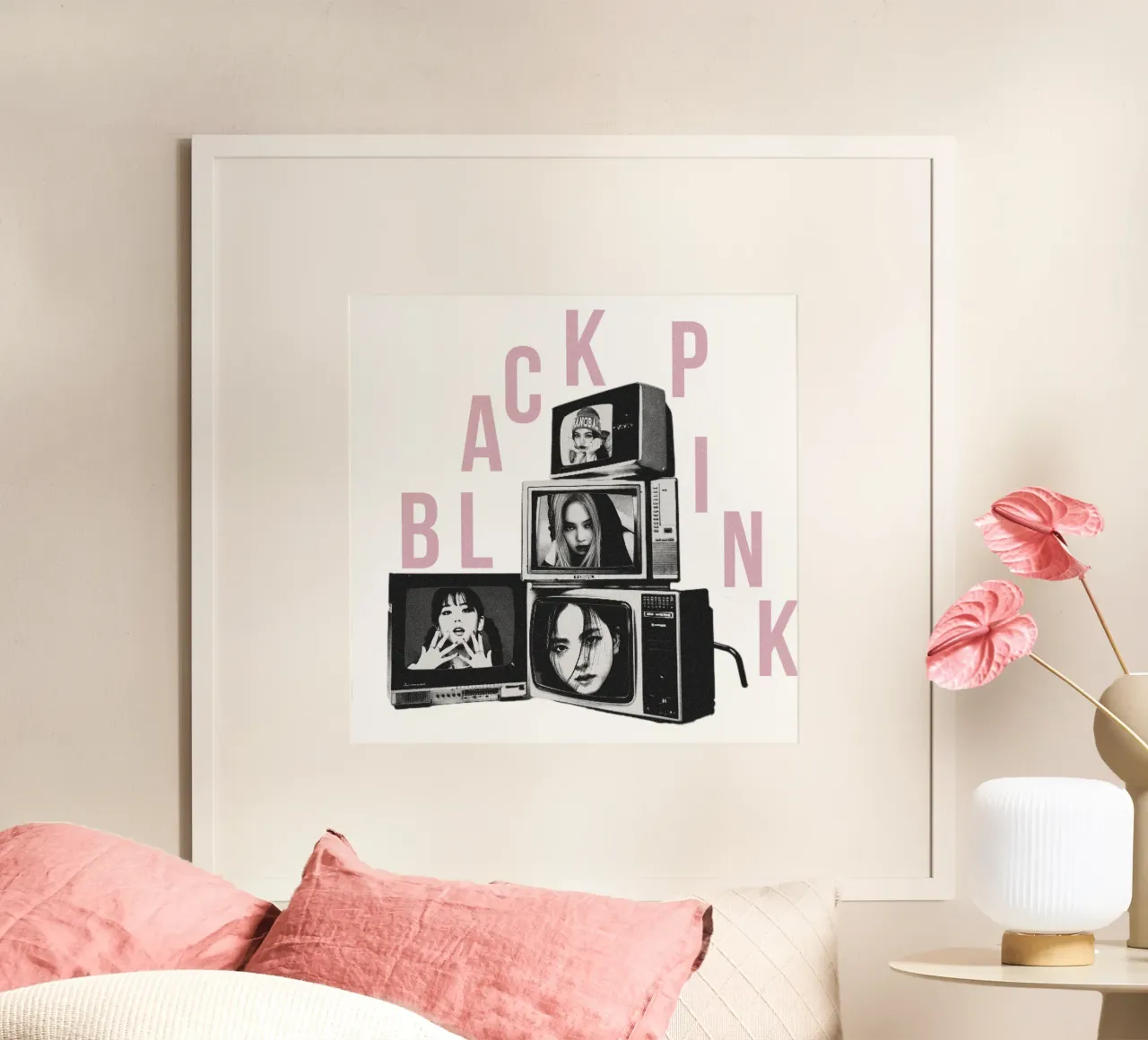 Televisore incorniciato - Kpop poster da mannys_artt