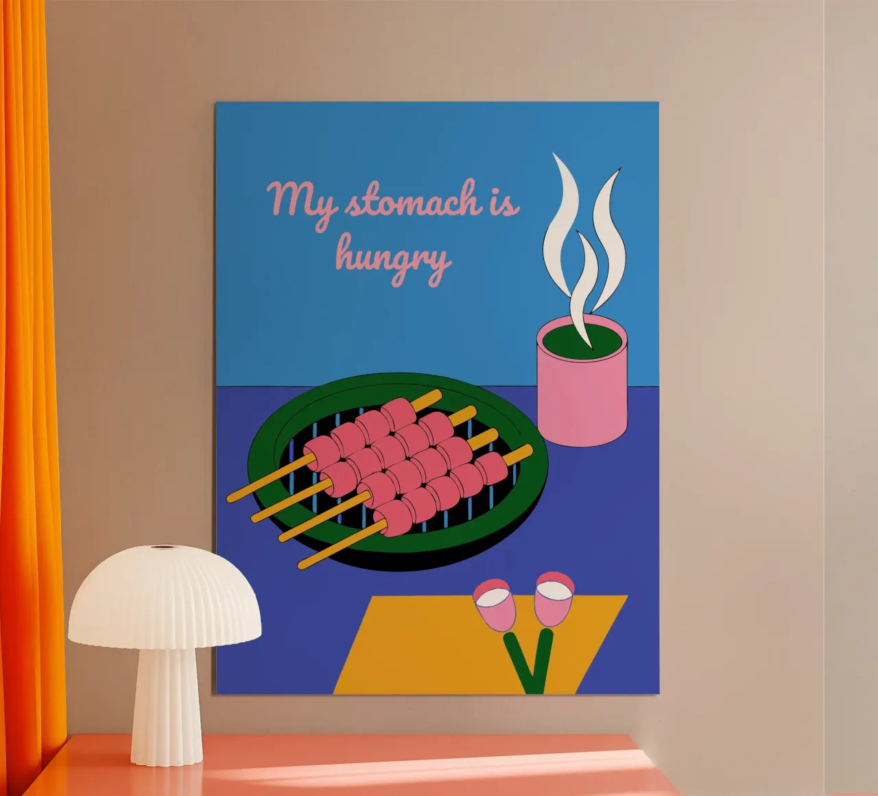Satay alla griglia poster da OUR SHOP