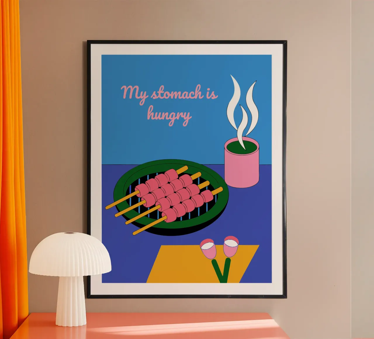 Satay alla griglia poster da OUR SHOP