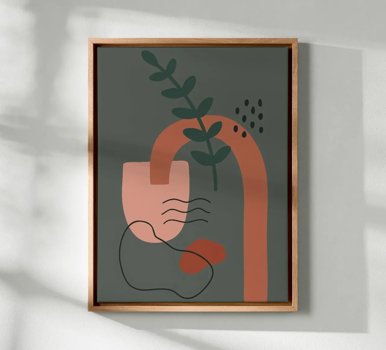 shape nature in shade tela con Cornice a cassetta da firmana