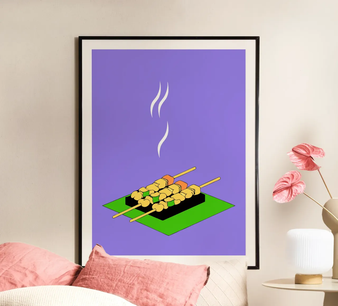 Satay alla griglia poster da OUR SHOP