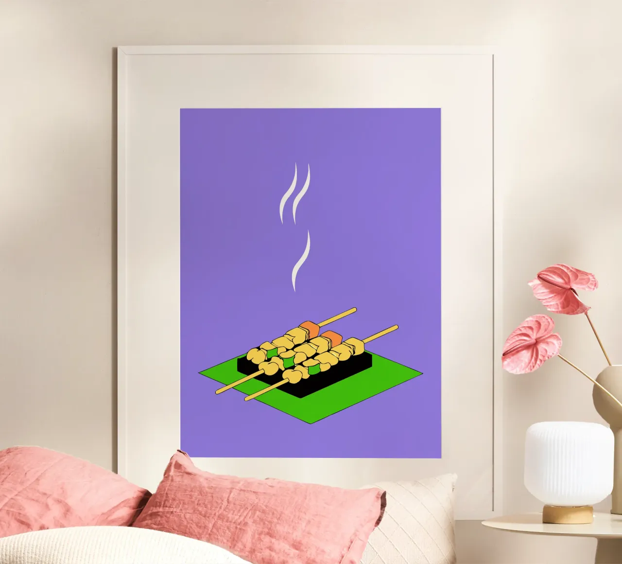 Satay alla griglia poster da OUR SHOP
