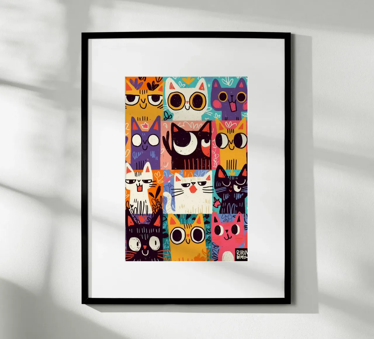 Mischievous cat poster da sunity
