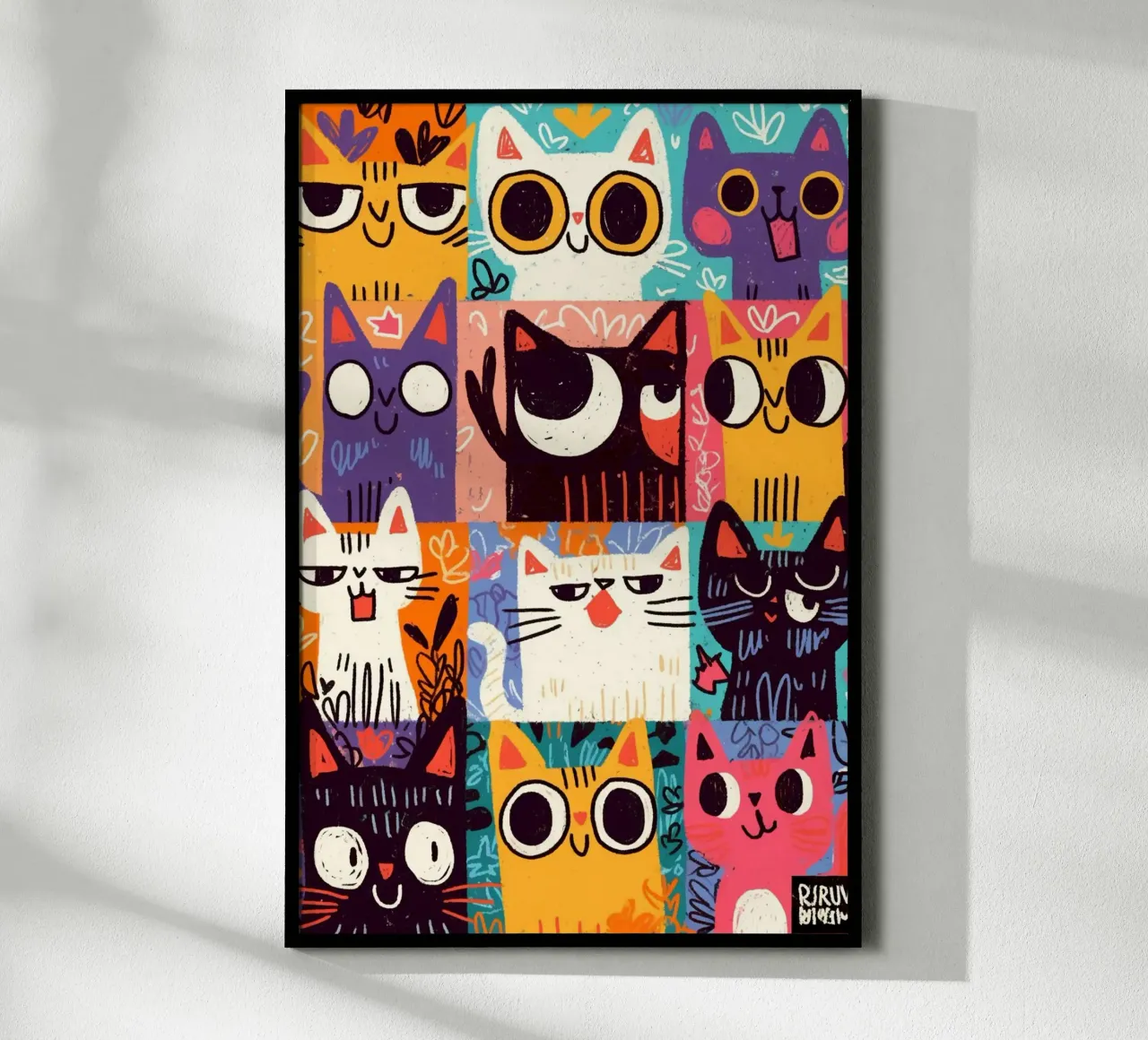 Mischievous cat poster da sunity