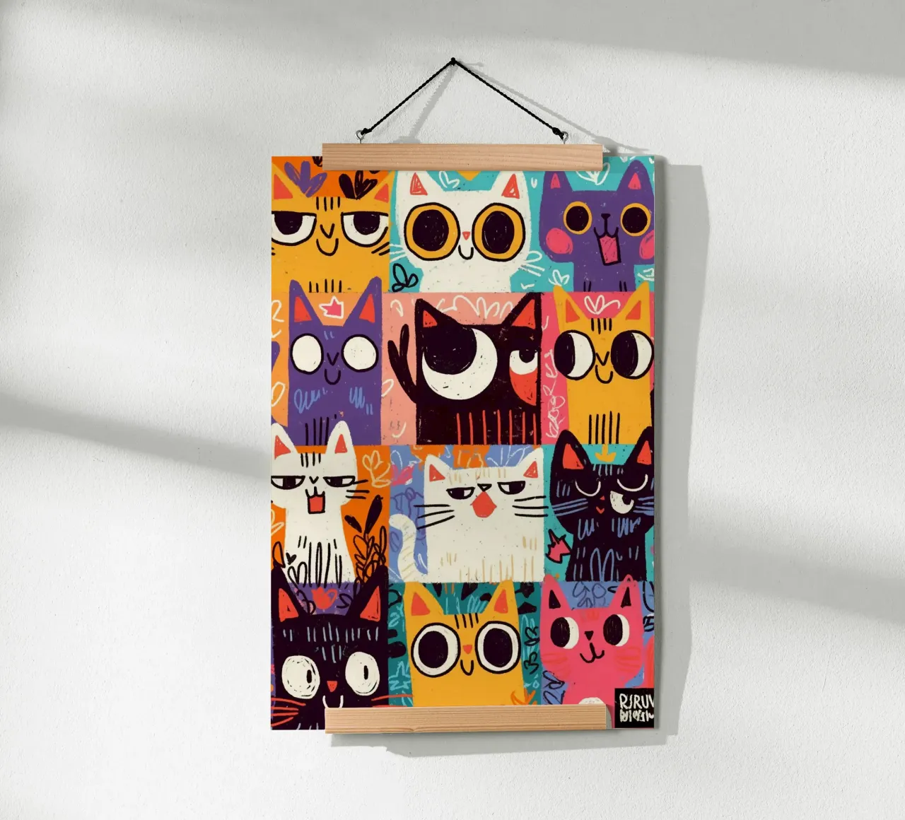 Mischievous cat poster da sunity