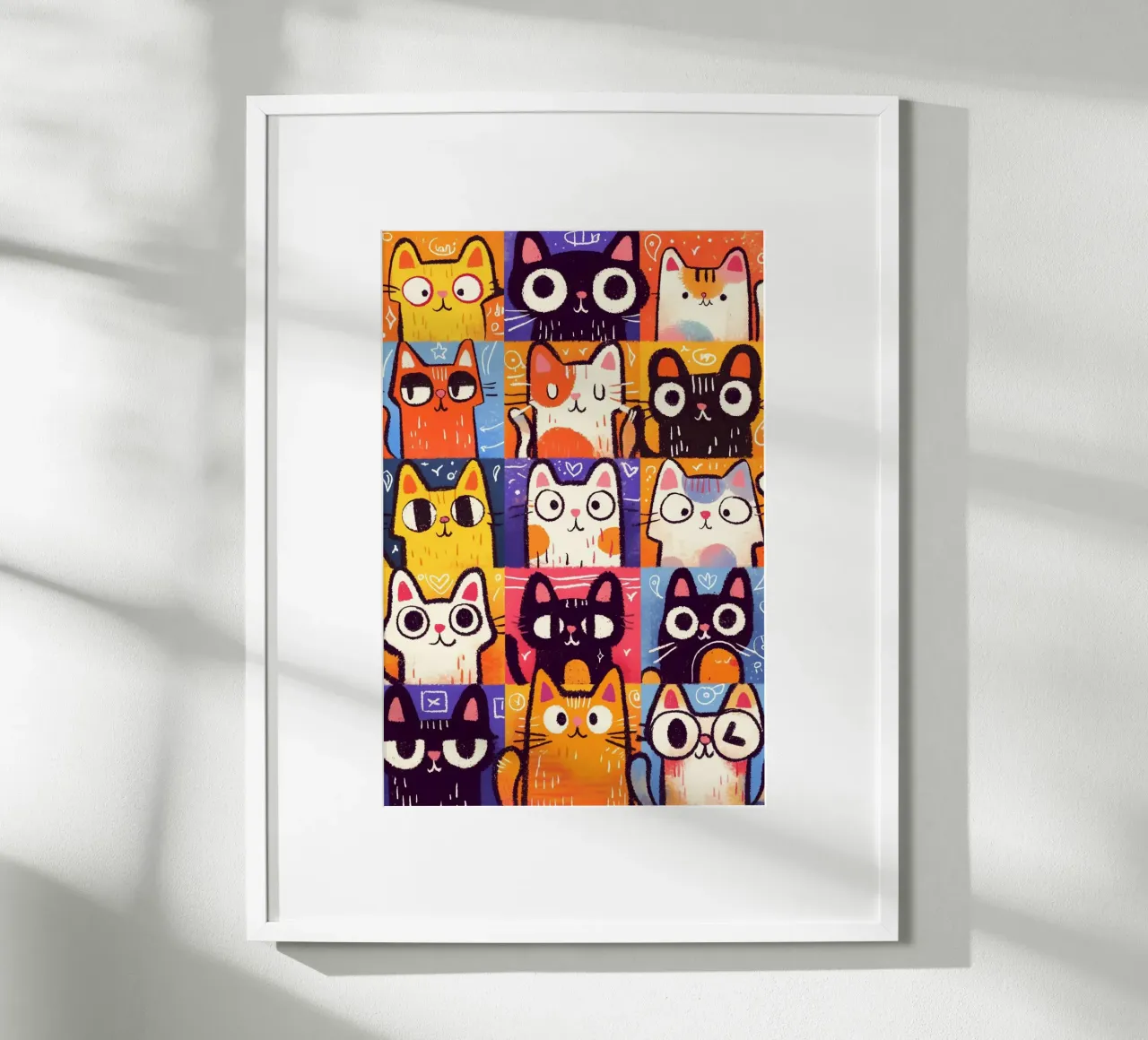 Mischievous cat posture poster da sunity