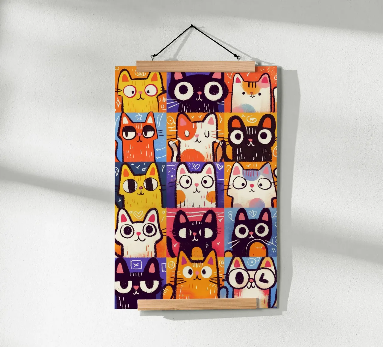 Mischievous cat posture poster da sunity