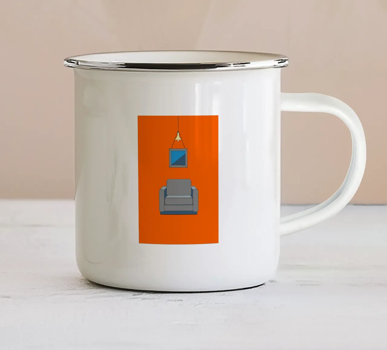 Sedie e lampade tazza in smalto da OUR SHOP