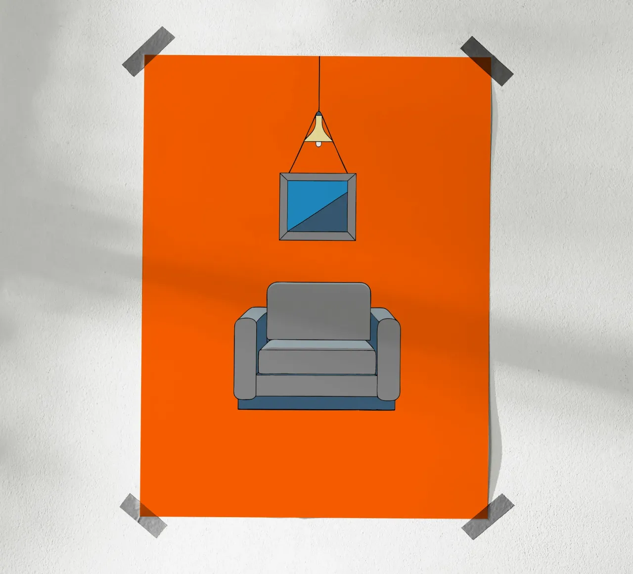 Sedie e lampade poster con telaio in plastica da OUR SHOP