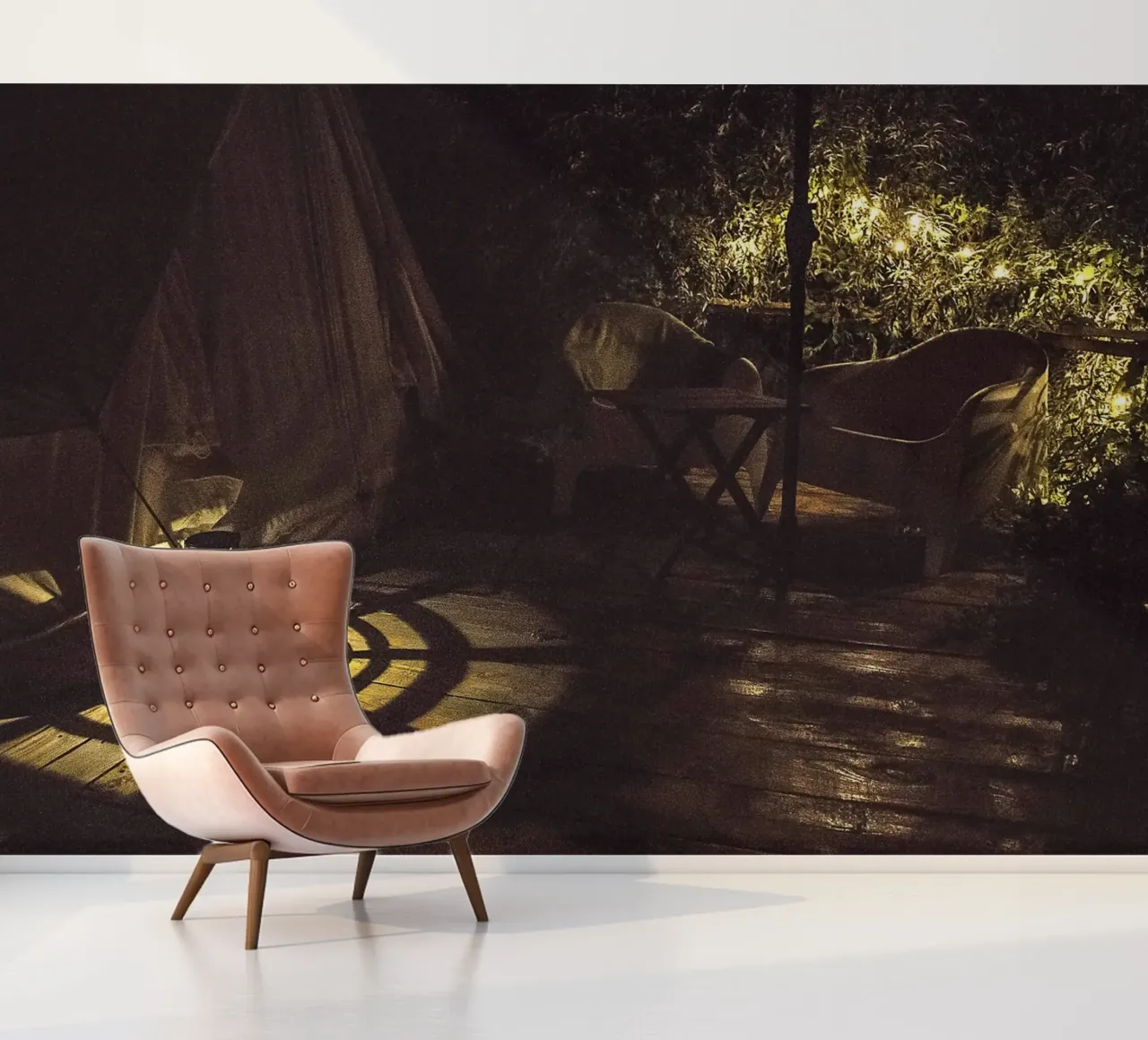 Nachtlicht schaduwen - fine art print fotobehang van jay