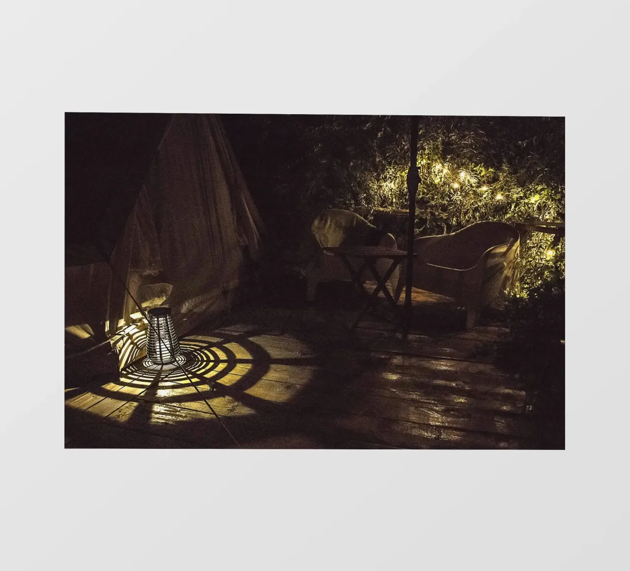 Nachtlicht schaduwen - fine art print pvc-zeil van jay