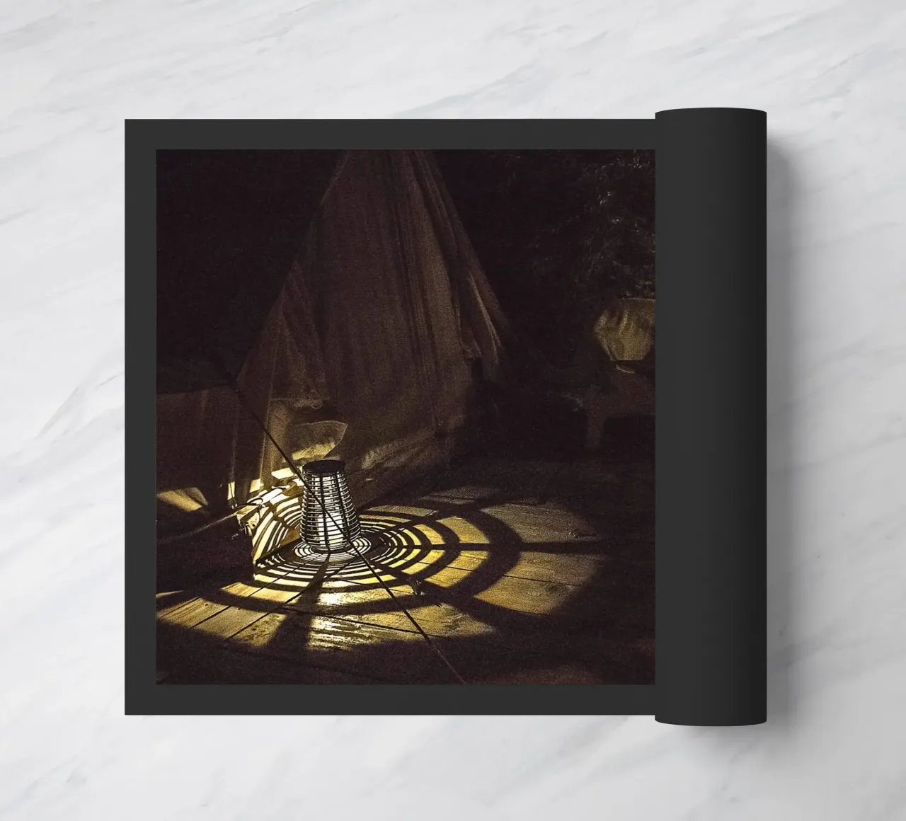 Nachtlicht schaduwen - fine art print deurmat van jay