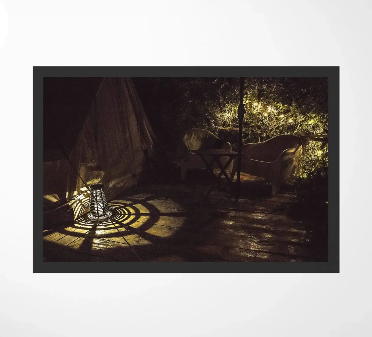 Nachtlicht schaduwen - fine art print deurmat van jay