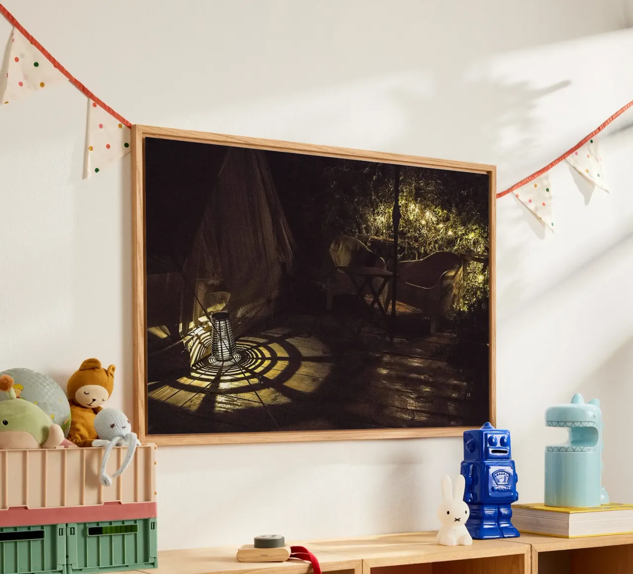 Nachtlicht schaduwen - fine art print acryl van jay