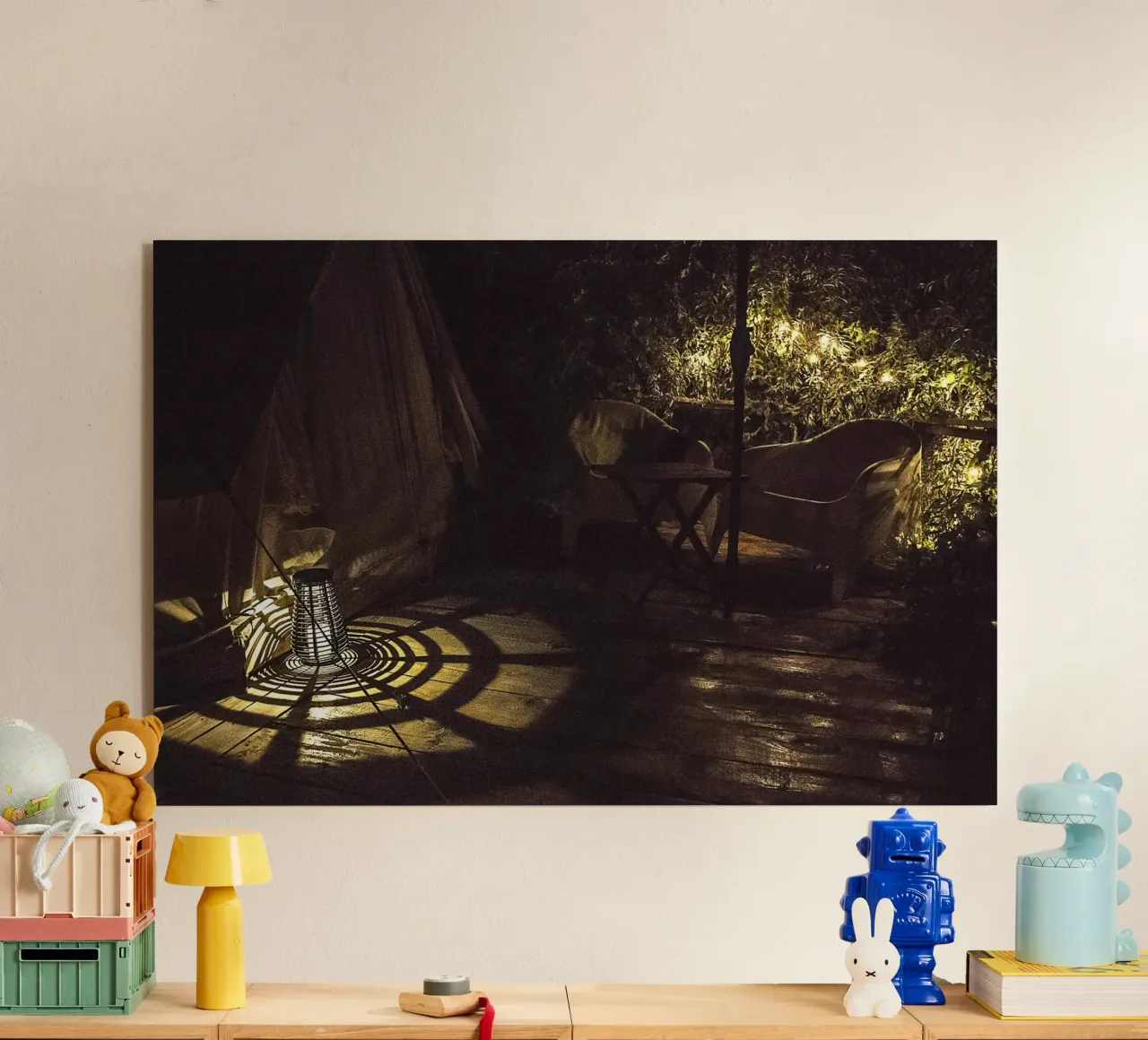 Nachtlicht schaduwen - fine art print acryl van jay