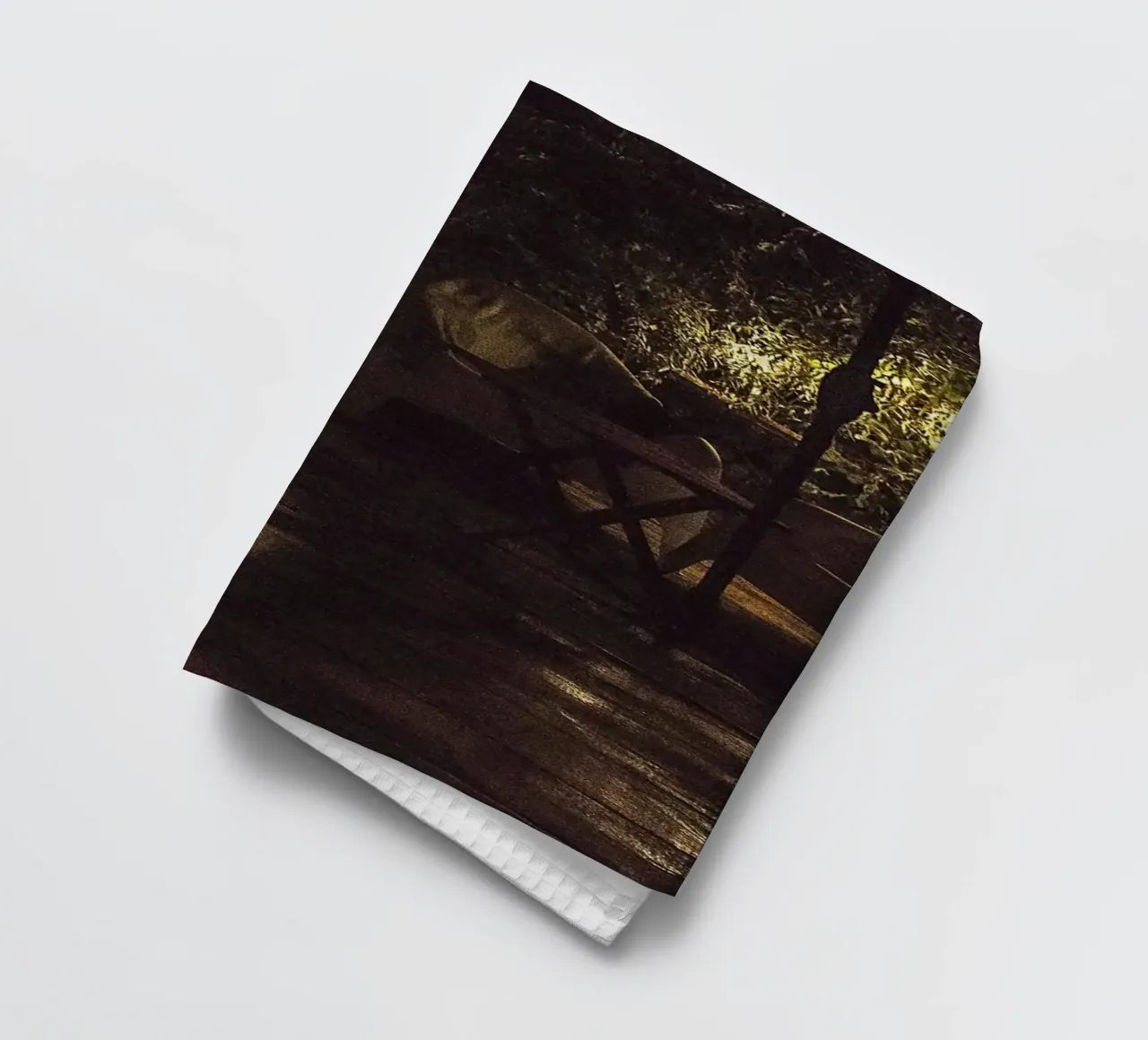 Nachtlicht schaduwen - fine art print theedoek van jay