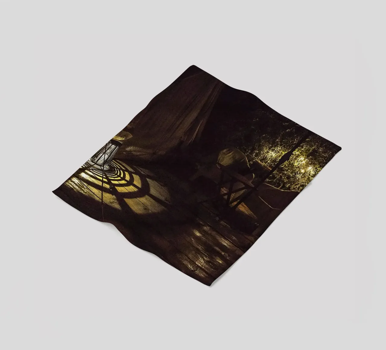 Nachtlicht schaduwen - fine art print fleecedeken van jay