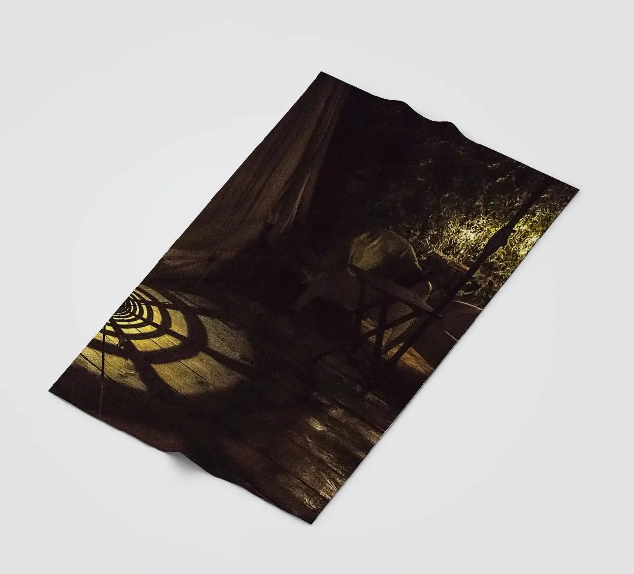 Nachtlicht schaduwen - fine art print fleecedeken van jay