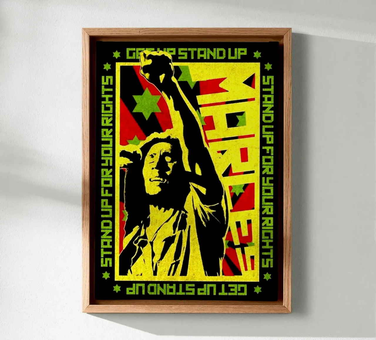 Bob Markeyy Rock Steady canvas with Floater frame by eliouxence