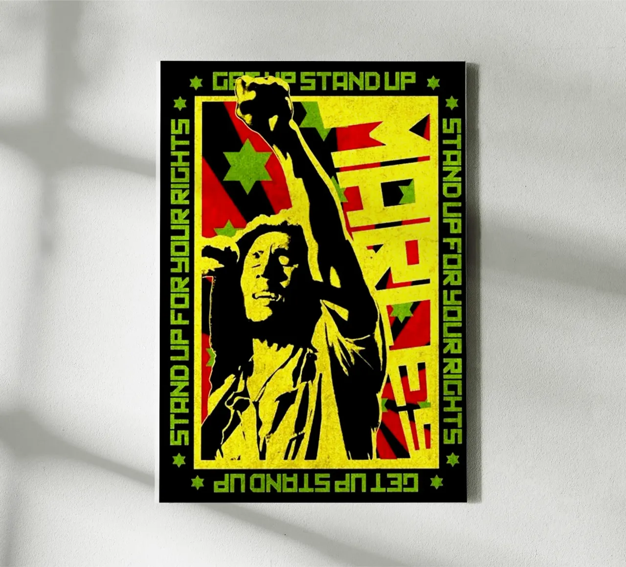 Bob Markeyy Rock Steady canvas with Floater frame by eliouxence