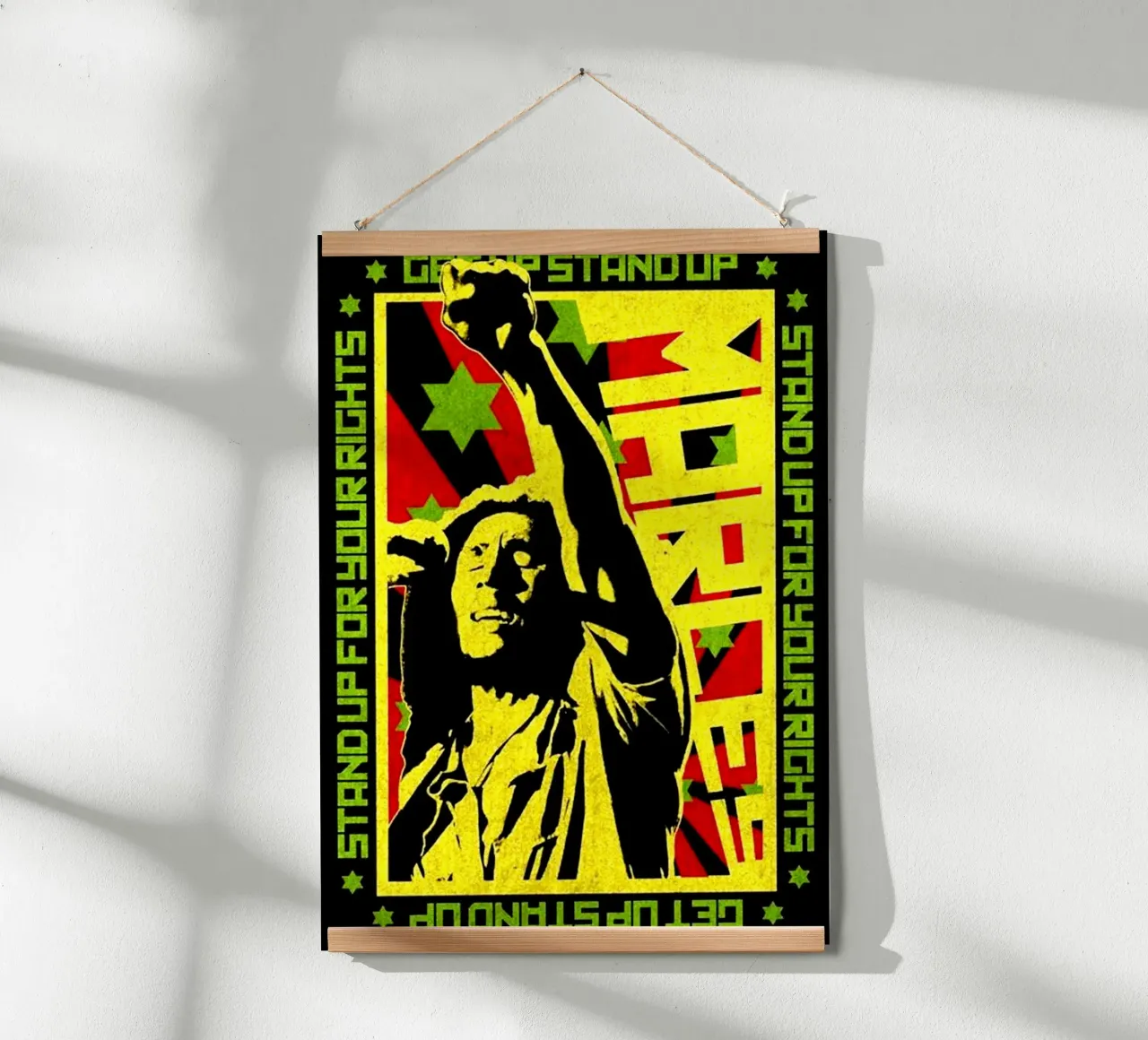Bob Markeyy Rock Steady poster con telaio in plastica da eliouxence