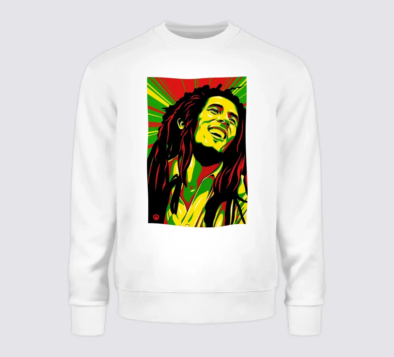 Pop Art Bob Marley felpa da eliouxence