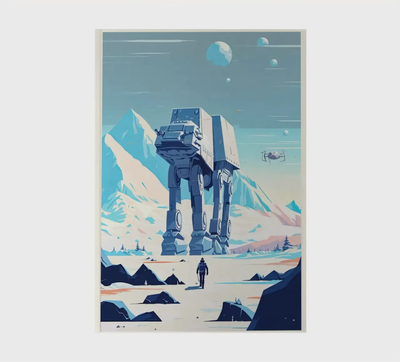 Hoth Planet Minimalist notebook by hanna shop