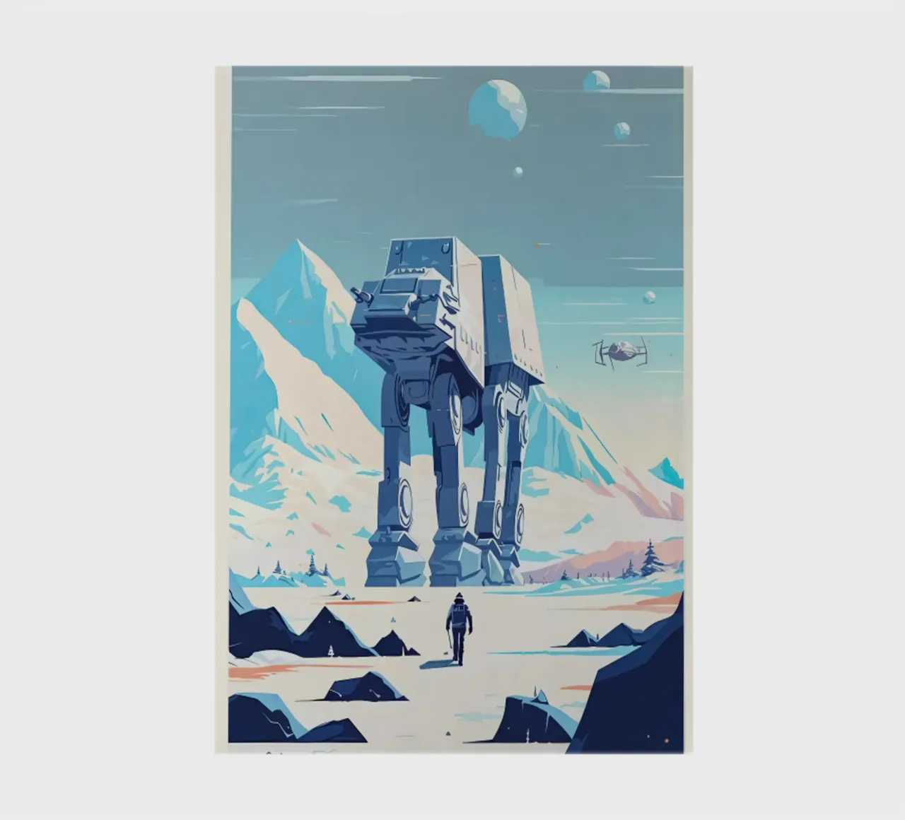 Hoth Planet Minimalist notebook by hanna shop