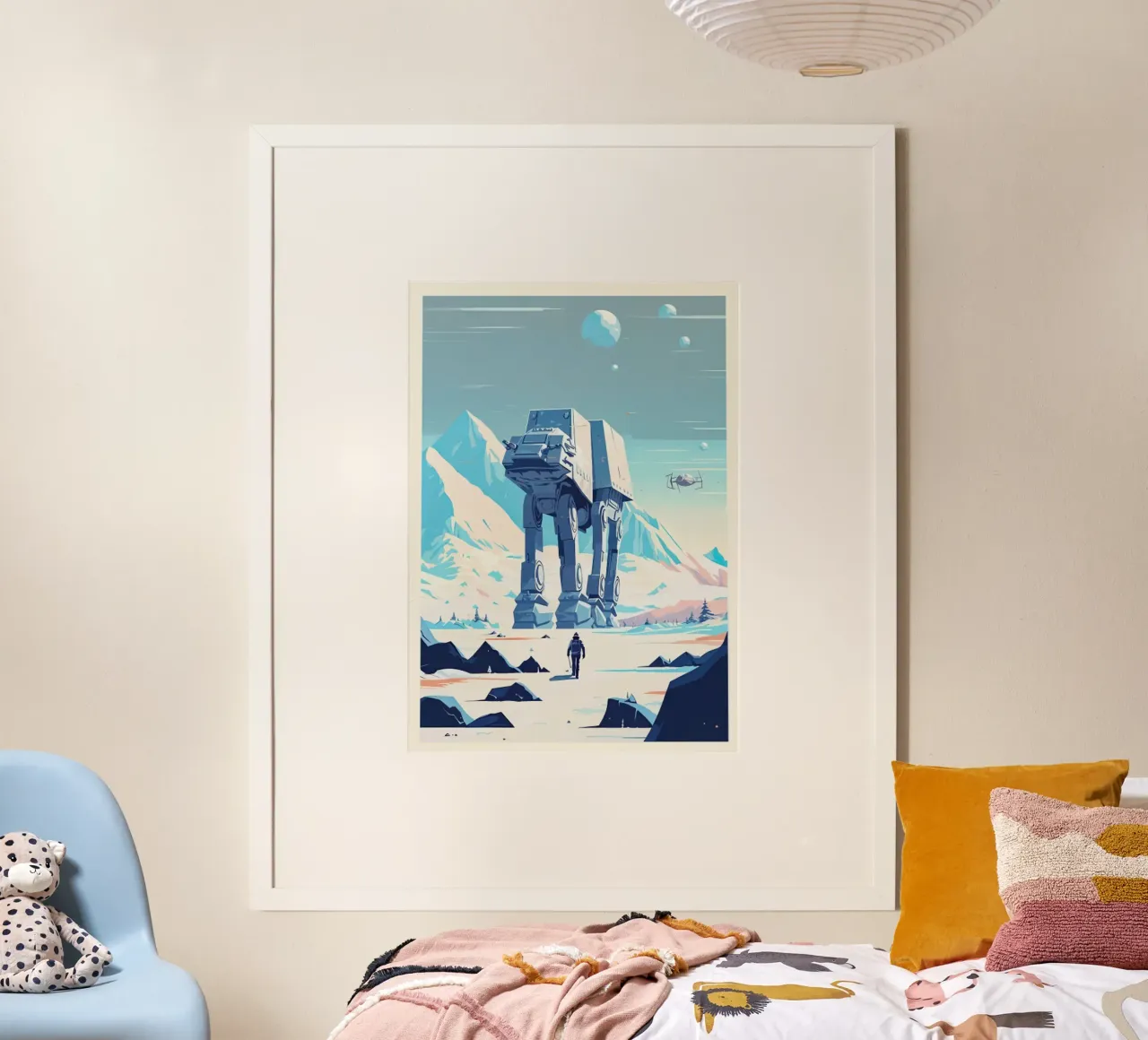 Pianeta Hoth minimalista poster da hanna shop