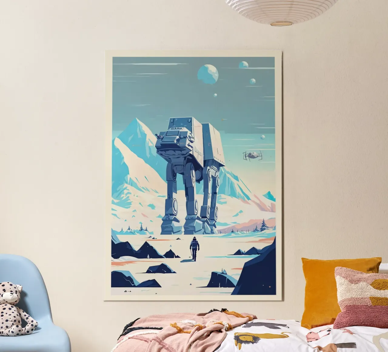 Pianeta Hoth minimalista poster da hanna shop