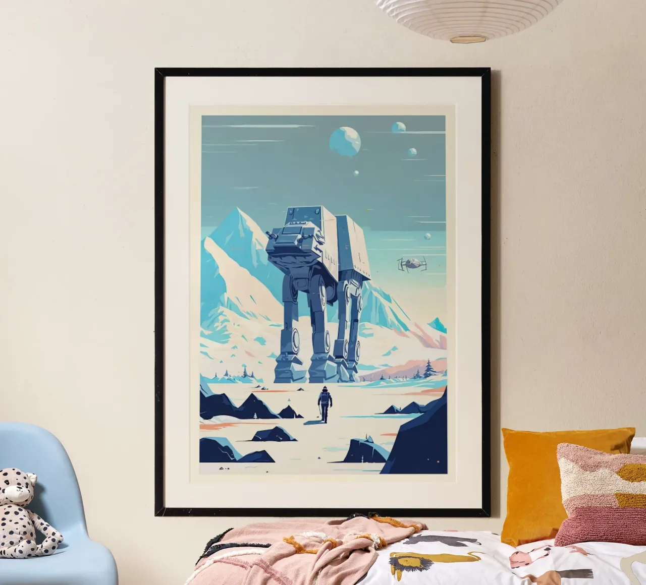 Pianeta Hoth minimalista poster da hanna shop