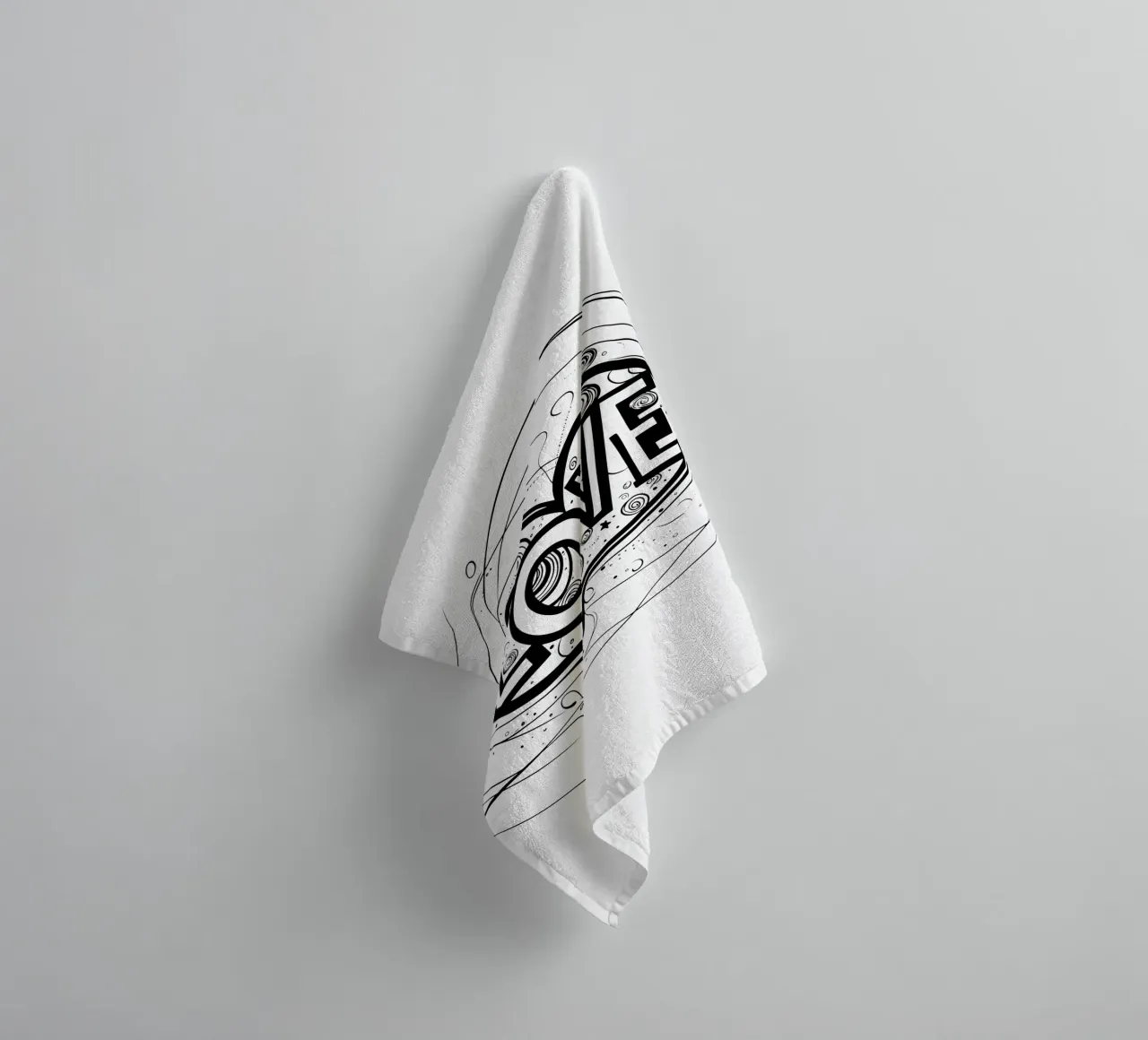LOVE - Amour avec le cœur (clair) serviette de bain de Autofocus
