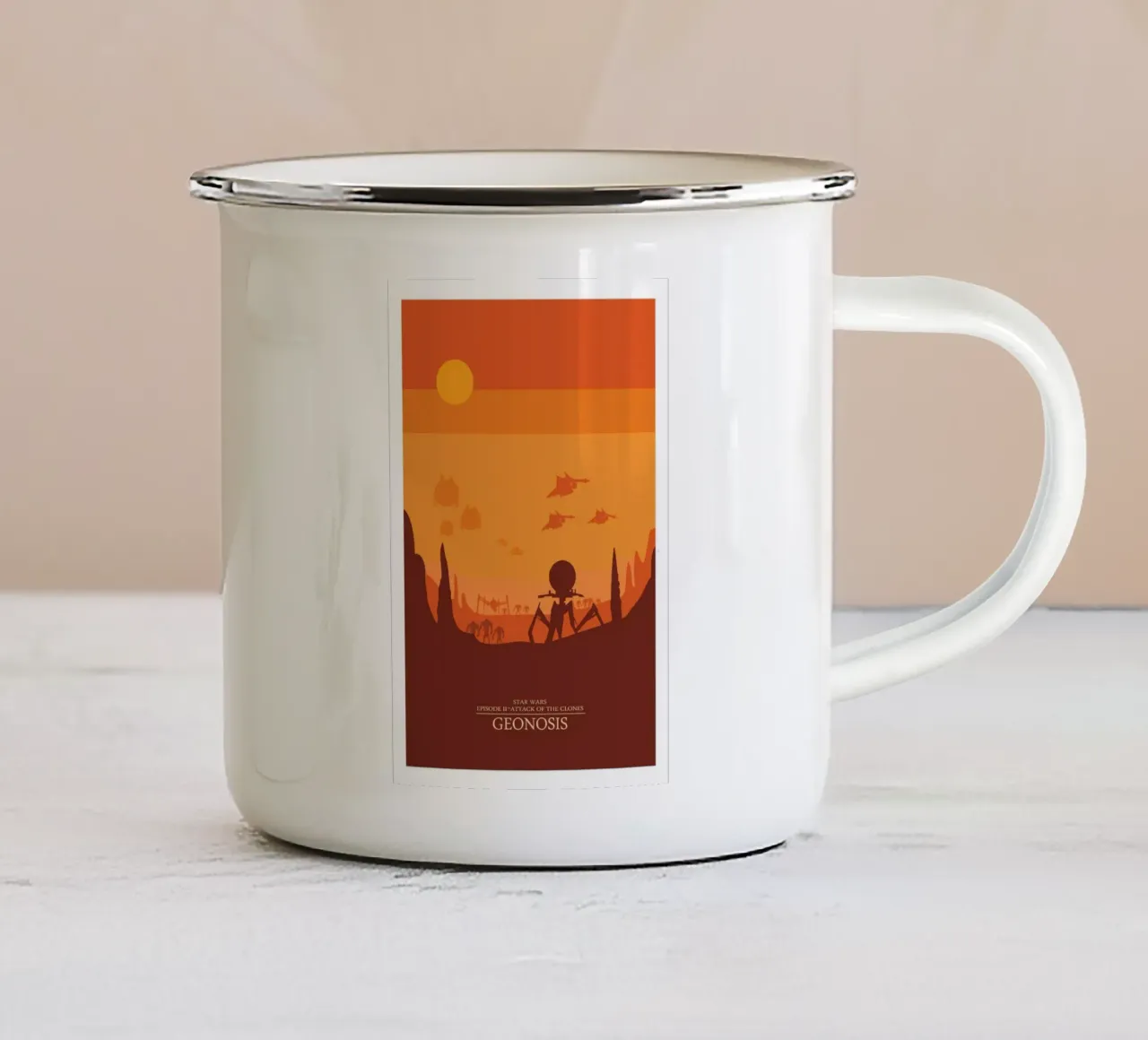 Geonosis tazza in smalto da hanna shop
