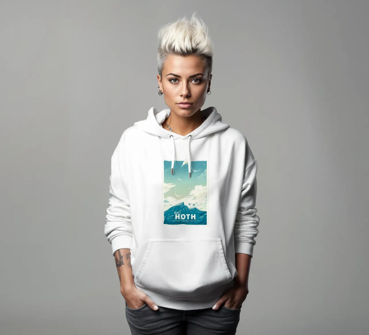 Visita Hoth felpa con cappuccio da hanna shop
