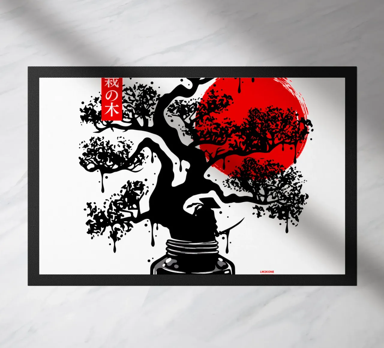 Inchiostro giapponese nero Bonsai zerbino da LM2KONE