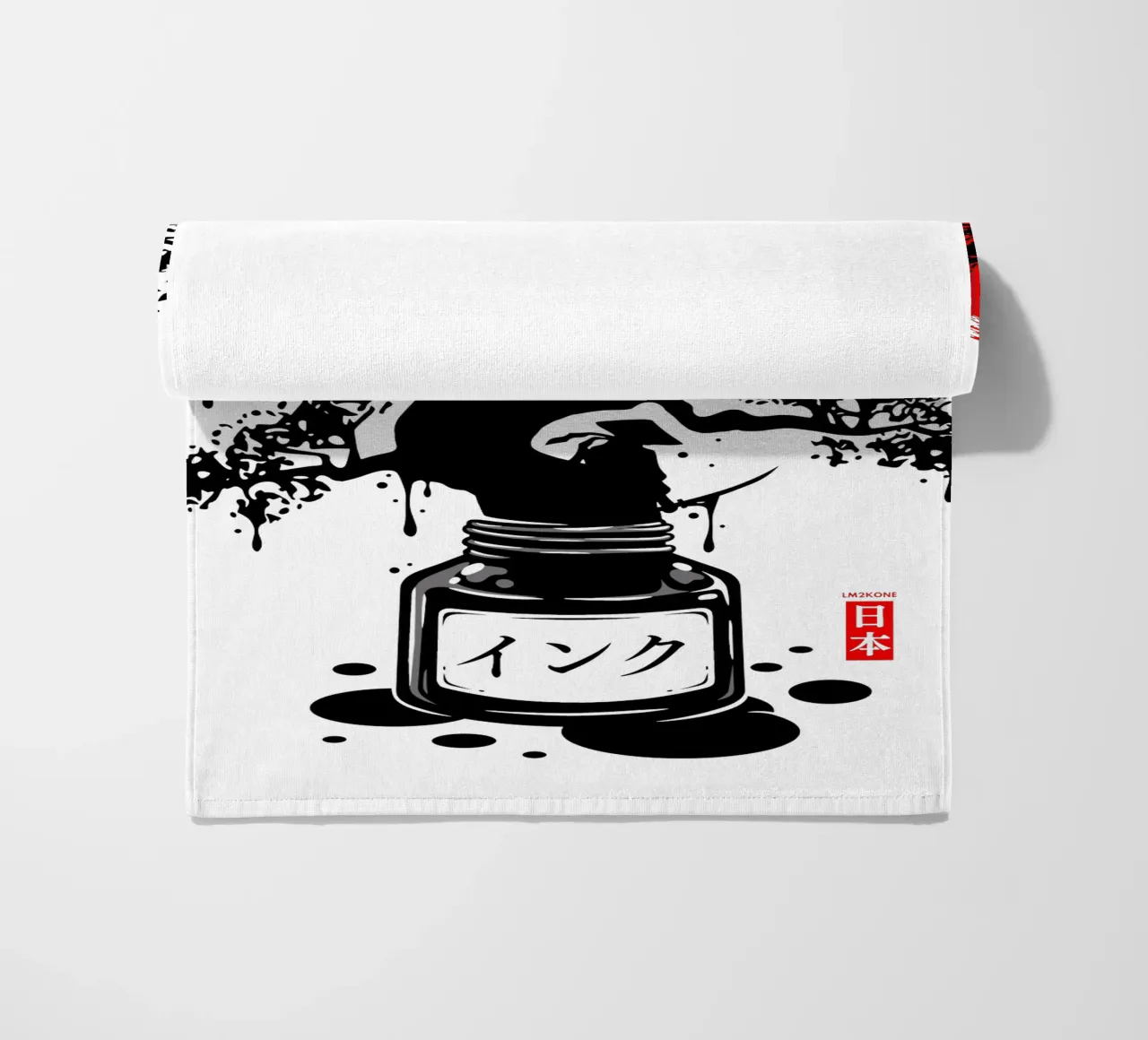 Inchiostro giapponese nero Bonsai telo mare da LM2KONE