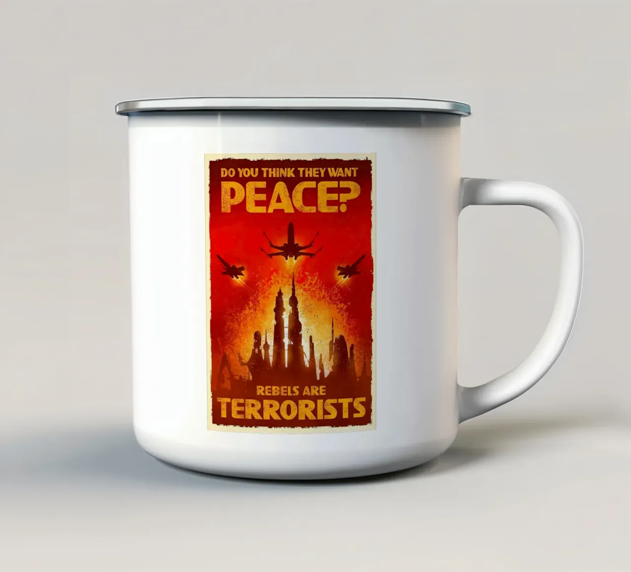 visitare la pace tazza in smalto da hanna shop