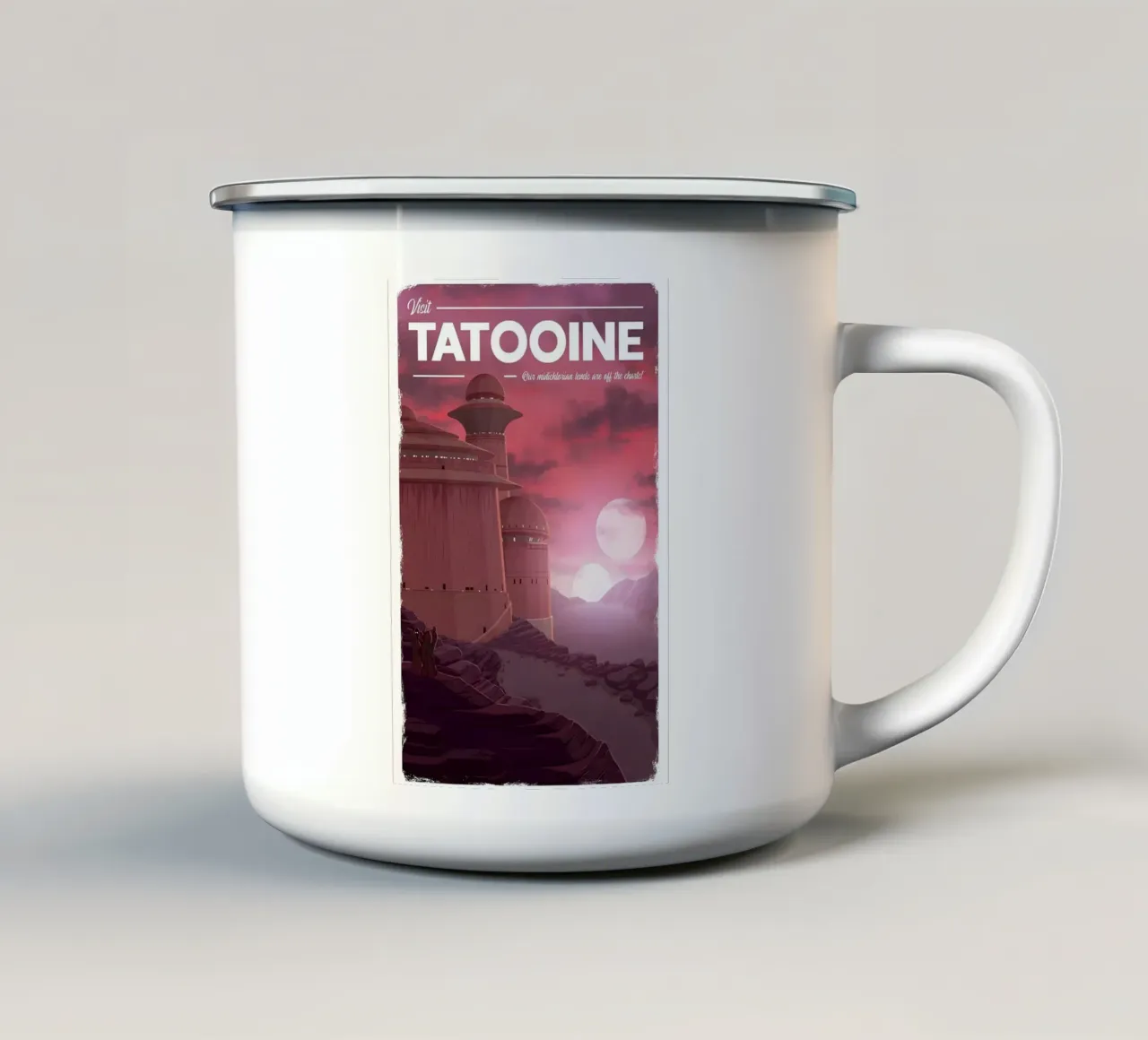 Visita tatooine tazza in smalto da hanna shop