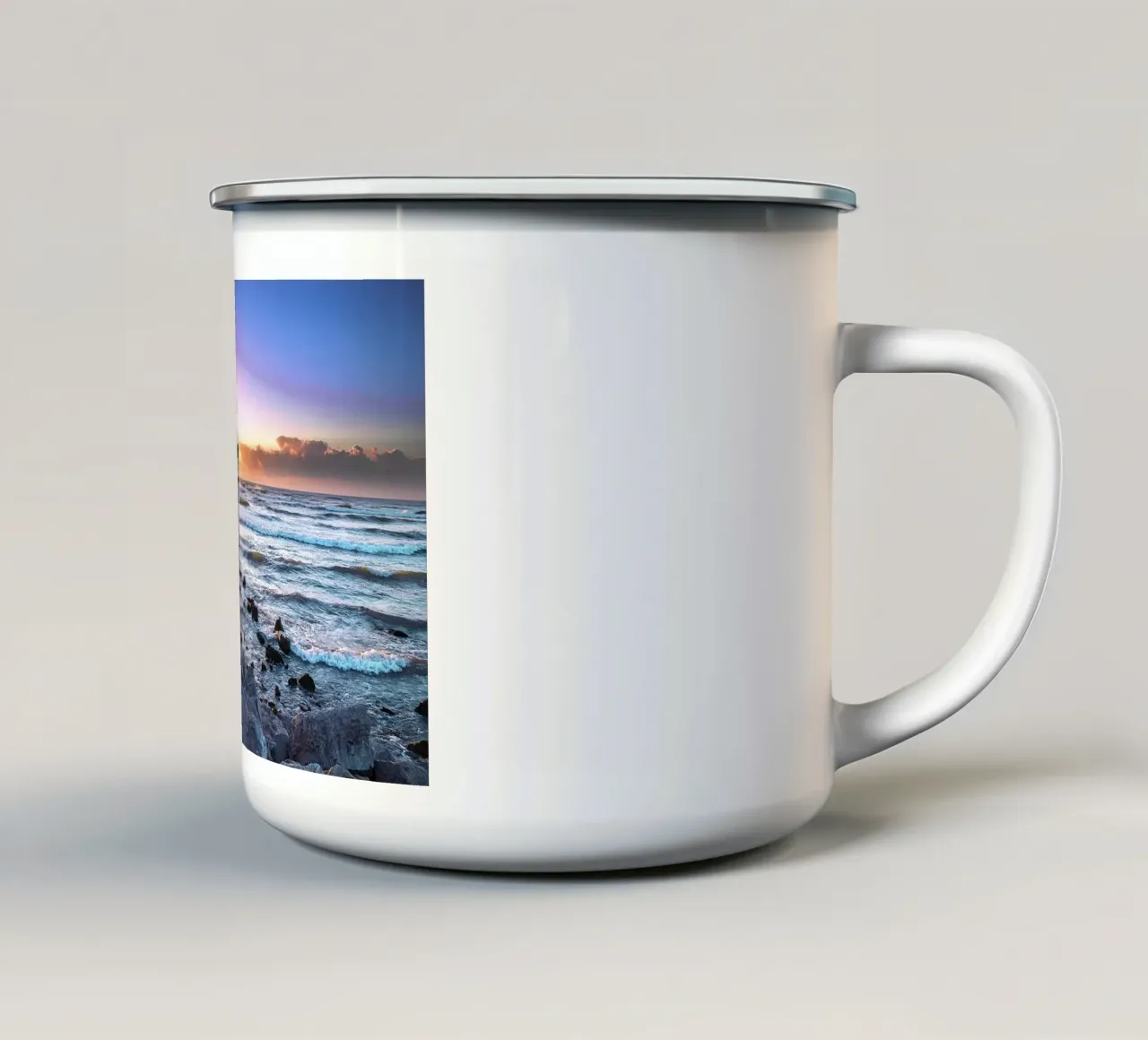 Dawn Pier - Kunstdruk emaille mok van jay