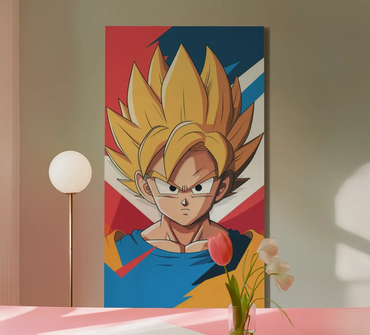 Son Goku Saiyan - Dragon Ball Classico tela con Cornice a cassetta da sophielouise.designs